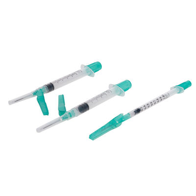 डिस्पोजेबल बाँझ सुरक्षा चिकित्सा धमनी रक्त संग्रह सिरिंज 1ml / 3ml 21G 22G