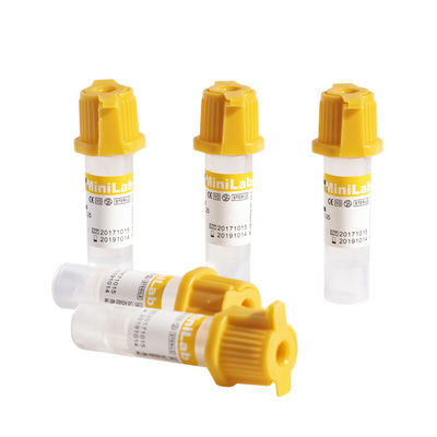 K2EDTA मेडिकल माइक्रो ब्लड कलेक्शन ट्यूब 8x45mm 0.25 0.5ml