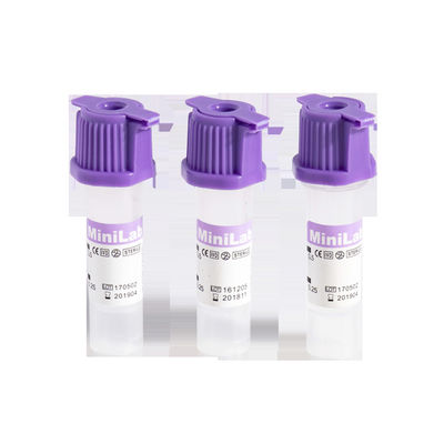 K2EDTA मेडिकल माइक्रो ब्लड कलेक्शन ट्यूब 8x45mm 0.25 0.5ml