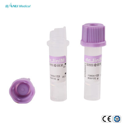 EDTA K2 / K3 माइक्रो EDTA ट्यूब 0.2ml केशिका बैंगनी ट्यूब