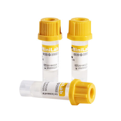 सीई केशिका रक्त संग्रह ट्यूब डिस्पोजेबल 0.2ml 0.25ml 0.5ml