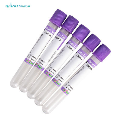 डिस्पोजेबल रक्त संग्रह EDTA K3 ट्यूब 3-5ml CE स्वीकृत