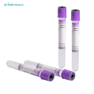डिस्पोजेबल रक्त संग्रह EDTA K3 ट्यूब 3-5ml CE स्वीकृत
