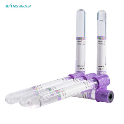 डिस्पोजेबल रक्त संग्रह EDTA K3 ट्यूब 3-5ml CE स्वीकृत
