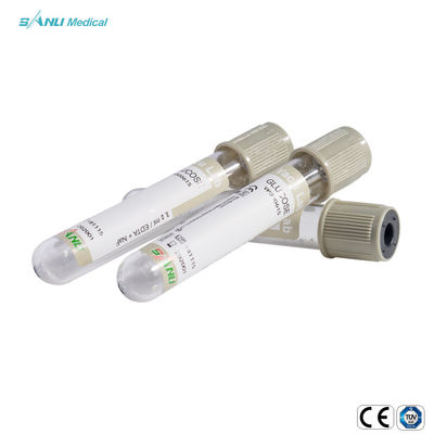 SANLI 4ml वैक्यूम रक्त संग्रह ट्यूब ग्लूकोज के लिए सोडियम फ्लोराइड ट्यूब