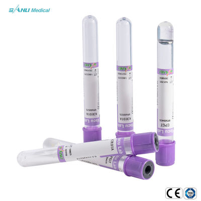 5ml प्लास्टिक रक्त संग्रह ट्यूब EDTA K3 योजक 13x75mm