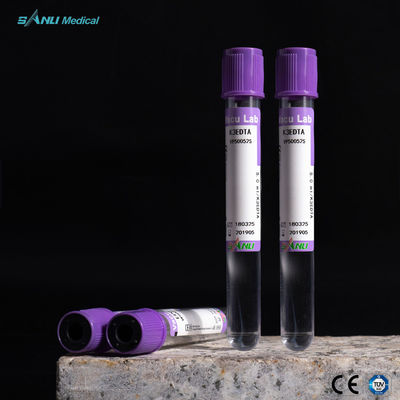 5ml प्लास्टिक रक्त संग्रह ट्यूब EDTA K3 योजक 13x75mm