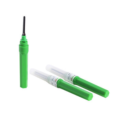 ग्रीन एसेप्सिस रक्त संग्रह सुई ISO9001 21G 1 '' 0.8x25mm
