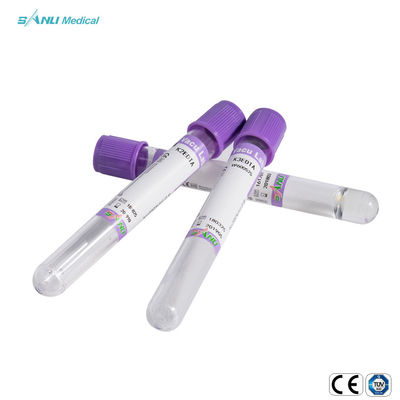 वैक्यूम रक्त संग्रह ट्यूब EDTA 8ml 10ml पीईटी सामग्री