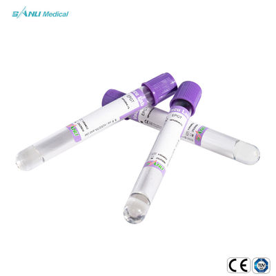 चिकित्सा परीक्षा के लिए ISO9001 EDTA वैक्यूम ट्यूब 2ml 3ml पीईटी सामग्री