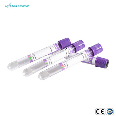 चिकित्सा परीक्षा के लिए ISO9001 EDTA वैक्यूम ट्यूब 2ml 3ml पीईटी सामग्री