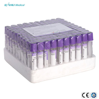 पीईटी K2 / K3 EDTA वैक्यूम ट्यूब डिस्पोजेबल सीई स्वीकृत 3-9ml