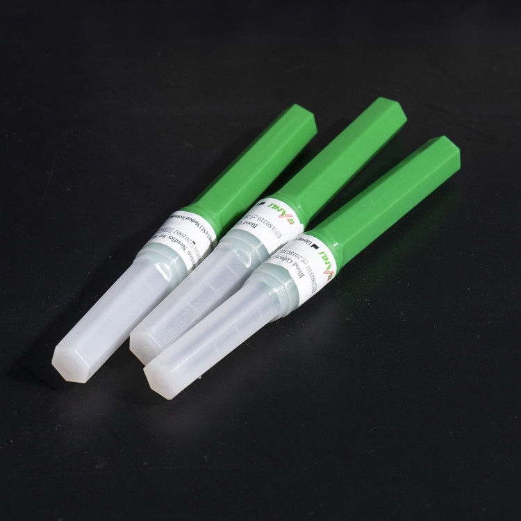 11/4 &quot;रक्त संग्रह सुई फ्लैशबैक वैक्यूम हरा रंग 21G 0.8x31mm
